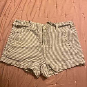 Womens American Eagle pin stripe shorts